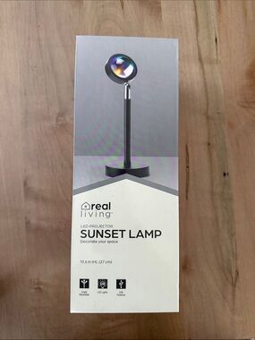 real living Black LED Sunset Lamp - Sunset Projector